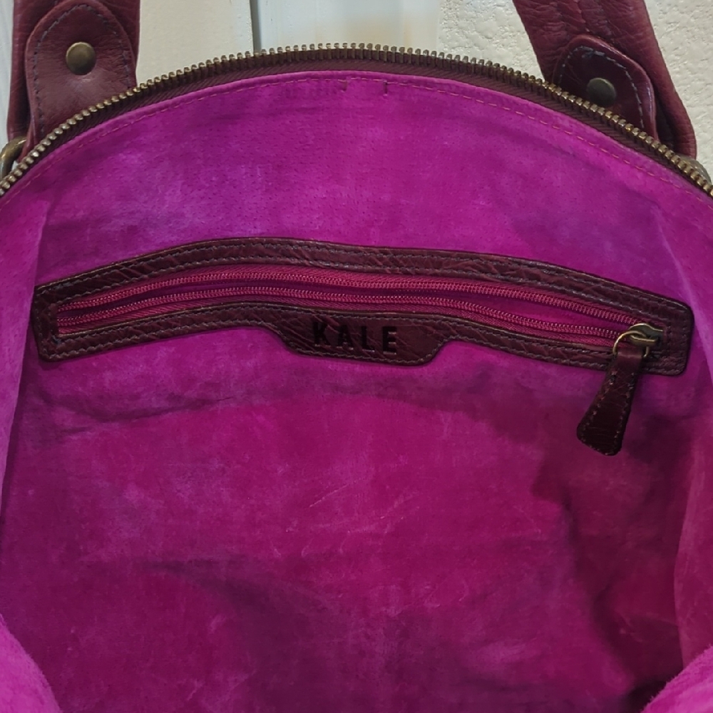 Kale: Gorgeous Barely Used Tote Bag Genuine Leather - Picture 3 of 7